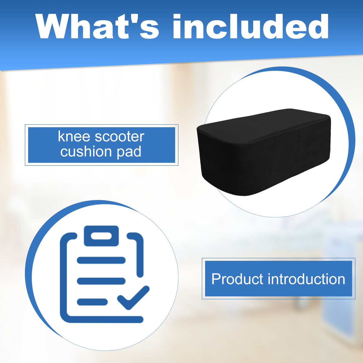 Black Cooling_Knee_Scooter_Pad_Cover