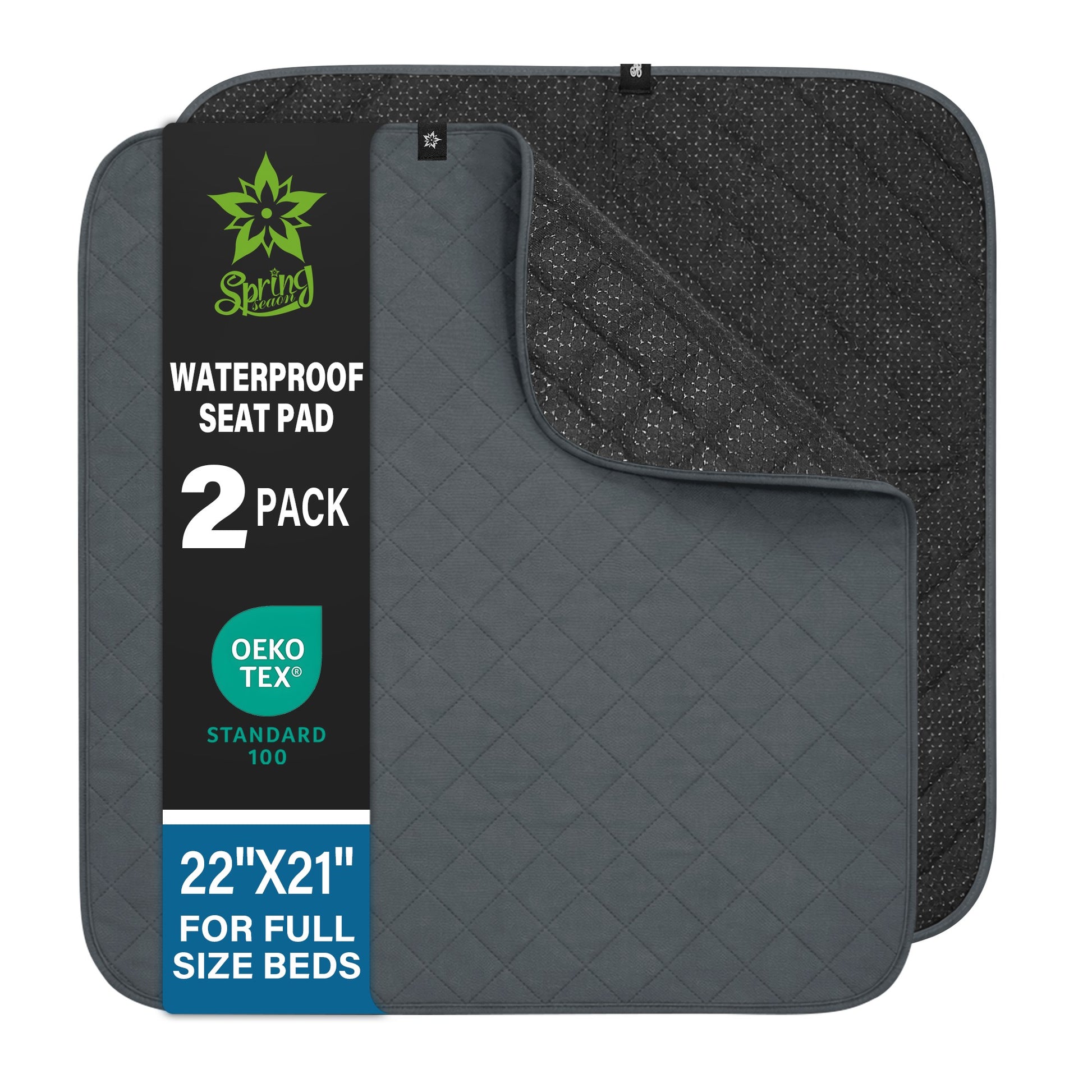 Grey-​SPRING SEAON 2Pcs Waterproof Chair Pad 