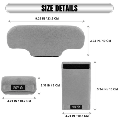 Color-​SPRING SEAON Universal Fleece Crutch Pads - Soft Underarm & Hand Grip Covers Set 5 Colors - SpringSeaon