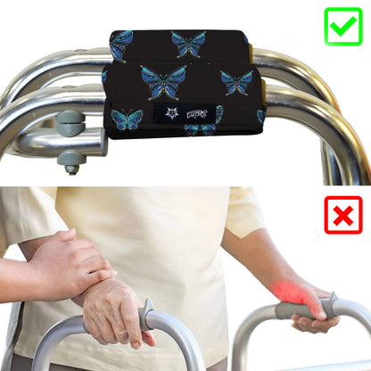 SpringSeaon Walker Hand Grip Padded Covers - Non-Slip Moisture-Wicking Cushion