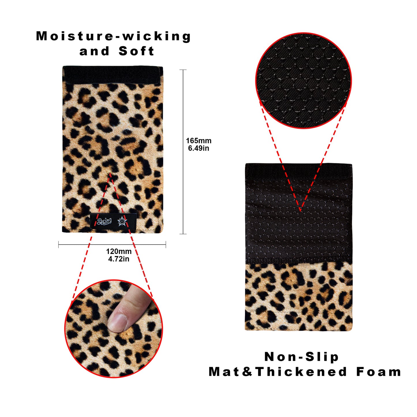 SpringSeaon Walker Hand Grip Padded Covers - Non-Slip Moisture-Wicking Cushion Pattern