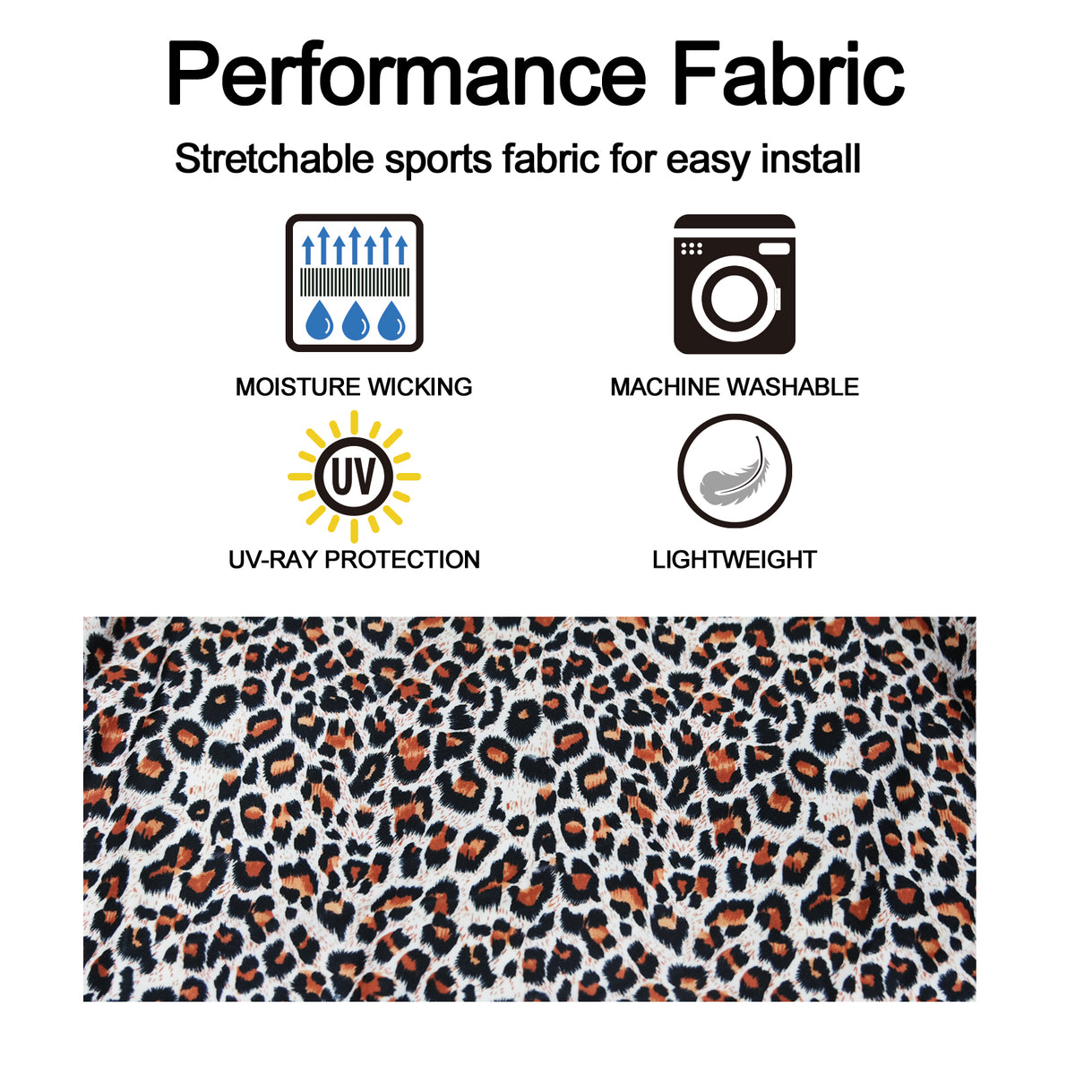 Leopard ​Unisex Rollator Walker Seat and Backrest Covers 015-1