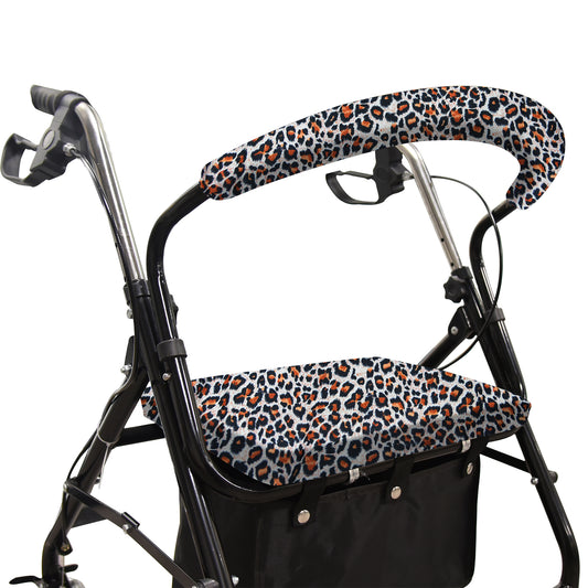 Leopard ​Unisex Rollator Walker Seat and Backrest Covers 015-2