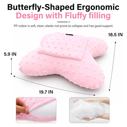 Color-​SPRING SEAON Butterfly Chest Support Pillow with Adjustable Strap & Dual Pockets - SpringSeaon