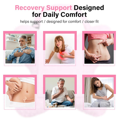 Pink-​SPRING SEAON Butterfly Chest Support Pillow with Adjustable Strap & Dual Pockets 