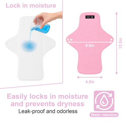 Color-​SPRING SEAON 2 PCS Reusable Menstrual Pads - SpringSeaon