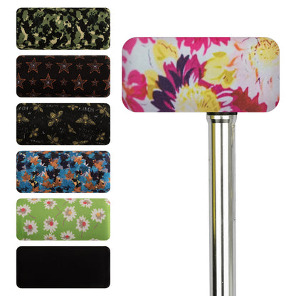 Pink flower-​SpringSeaon Cane Handle Padding Covers - Universal Fit T-Handle Grip Pads for Cane Pattern  011