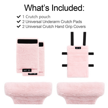Color-​SPRING SEAON Plush Crutches Padding & Crutch Bag (5 PCS) - SpringSeaon