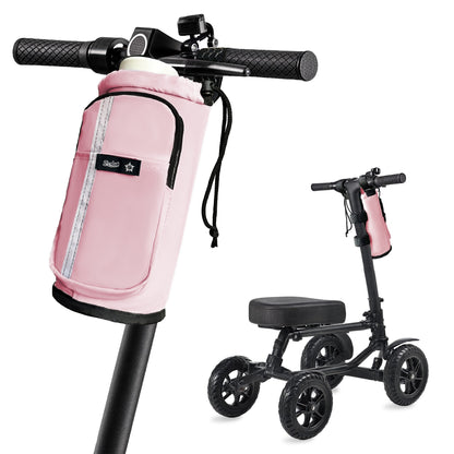 Pink knee scooter bag