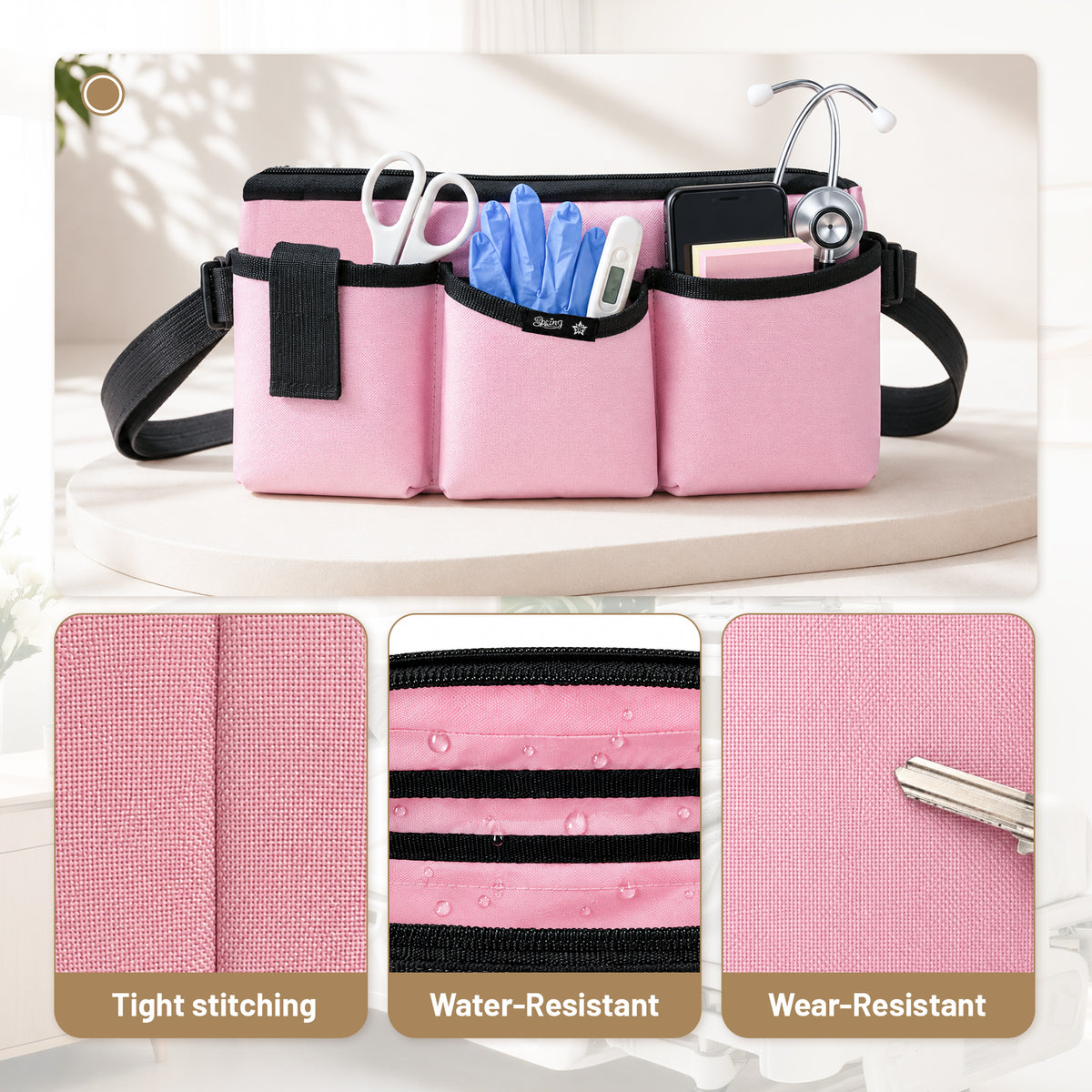 Pink waist bag