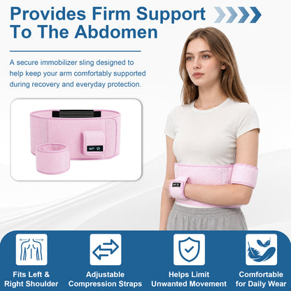 SPRING SEAON Shoulder Immobilizer Arm Sling, Left or Right Arm Brace
