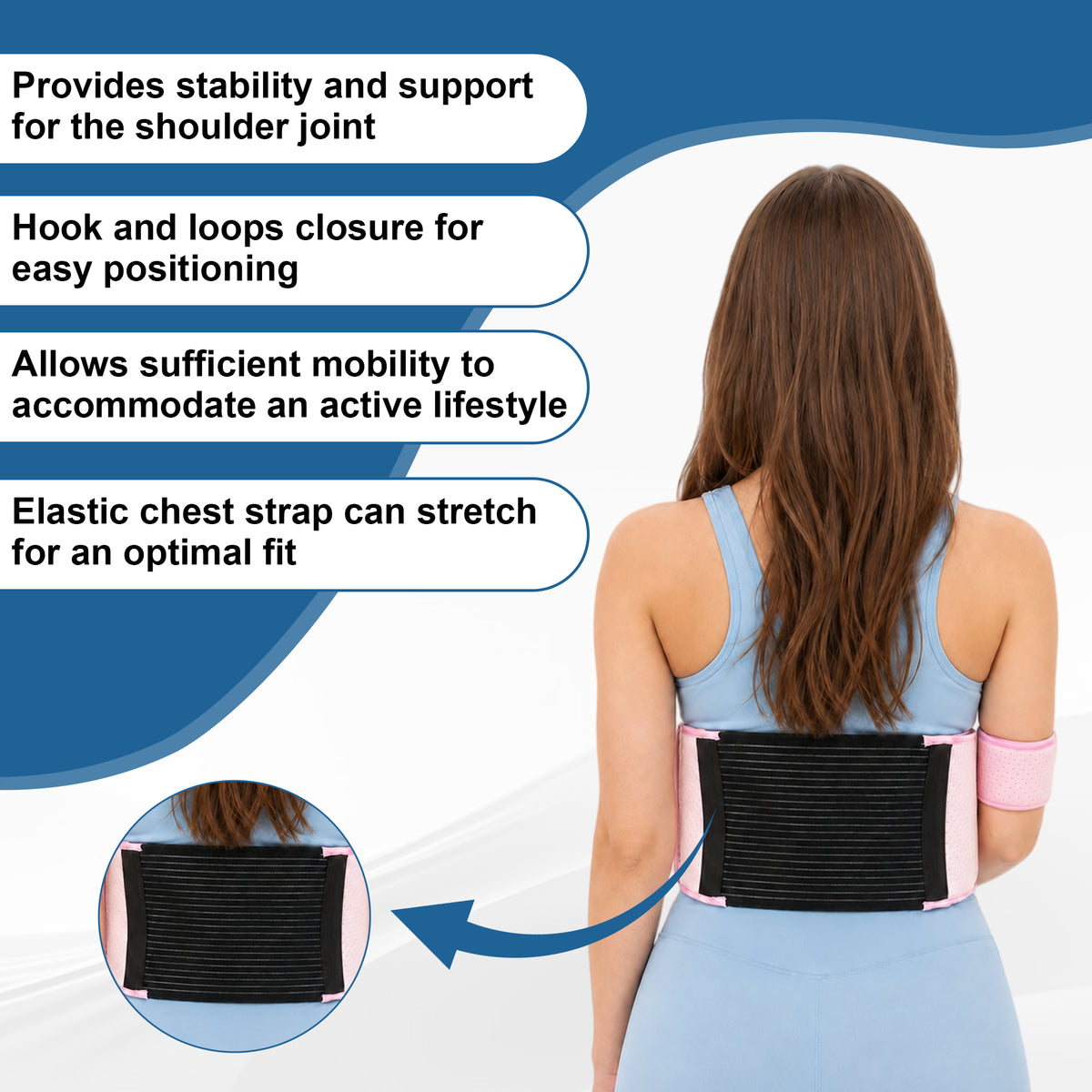 SPRING SEAON Shoulder Immobilizer Arm Sling, Left or Right Arm Brace