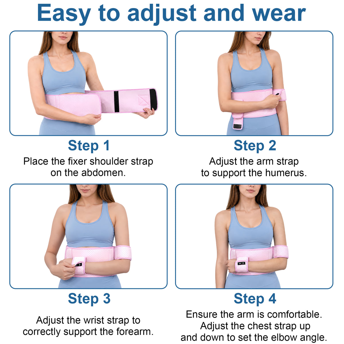 SPRING SEAON Shoulder Immobilizer Arm Sling, Left or Right Arm Brace