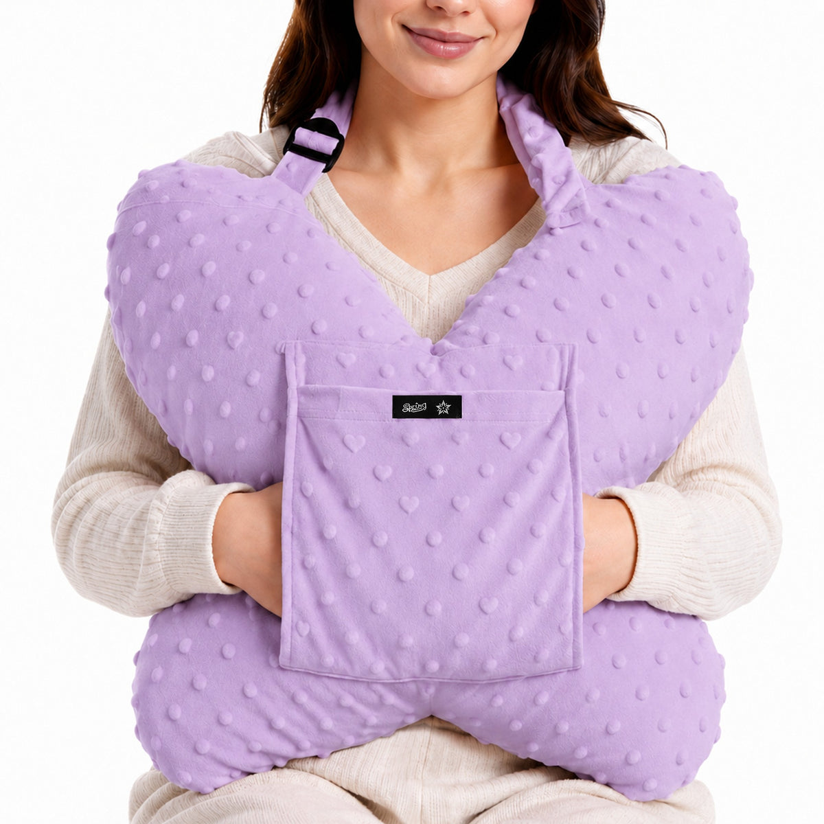 Color-​SPRING SEAON Butterfly Chest Support Pillow with Adjustable Strap & Dual Pockets - SpringSeaon
