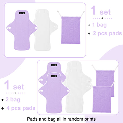 Color-​SPRING SEAON 2 PCS Reusable Menstrual Pads - SpringSeaon