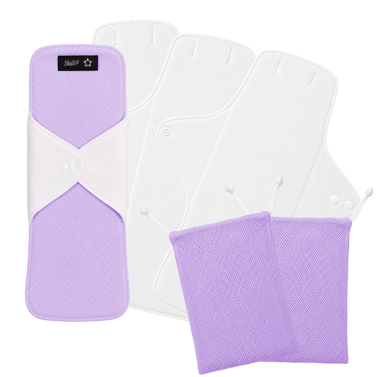 Color-​SPRING SEAON 2 PCS Reusable Menstrual Pads - SpringSeaon