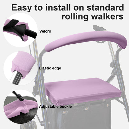 Purple ​SPRING SEAON Unisex Rollator Walker Seat and Backrest 015