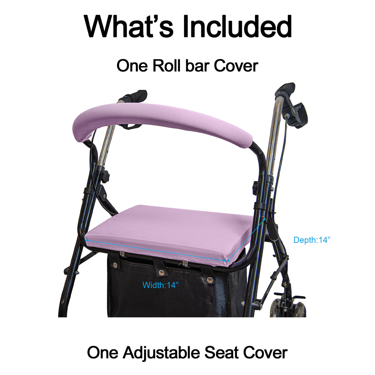 Purple ​SPRING SEAON Unisex Rollator Walker Seat and Backrest 015