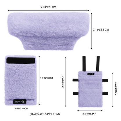 Color-​SPRING SEAON Plush Crutches Padding & Crutch Bag (5 PCS) - SpringSeaon
