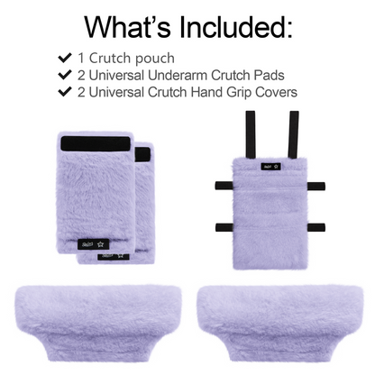 Color-​SPRING SEAON Plush Crutches Padding & Crutch Bag (5 PCS) - SpringSeaon