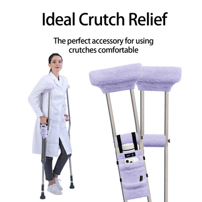 Color-​SPRING SEAON Plush Crutches Padding & Crutch Bag (5 PCS) - SpringSeaon