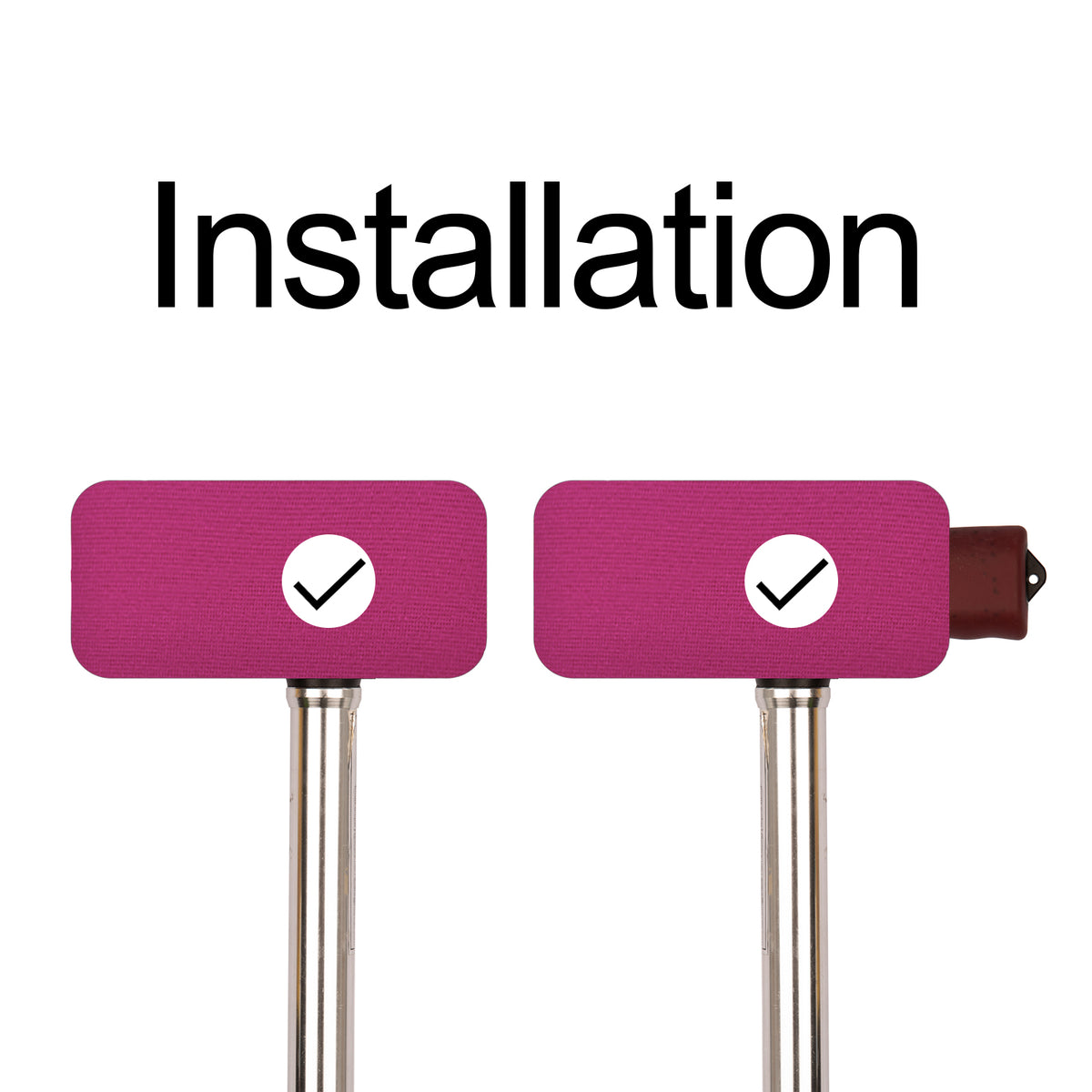 Rose red_T-handle_cane_pads