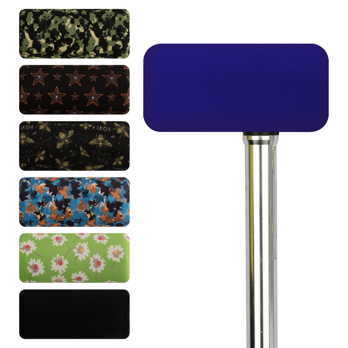 Royal blue-​SpringSeaon Padded Cane Handle Covers - Universal Fit T-Handle Grip for Daily Mobility Accessories - SpringSeaon