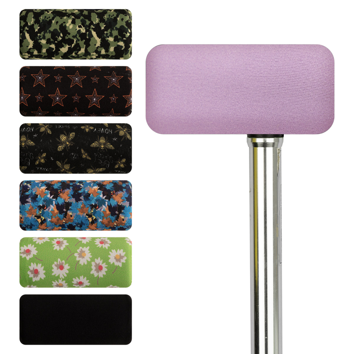 Purple-​SpringSeaon Padded Cane Handle Covers - Universal Fit T-Handle Grip for Daily Mobility Accessories - SpringSeaon