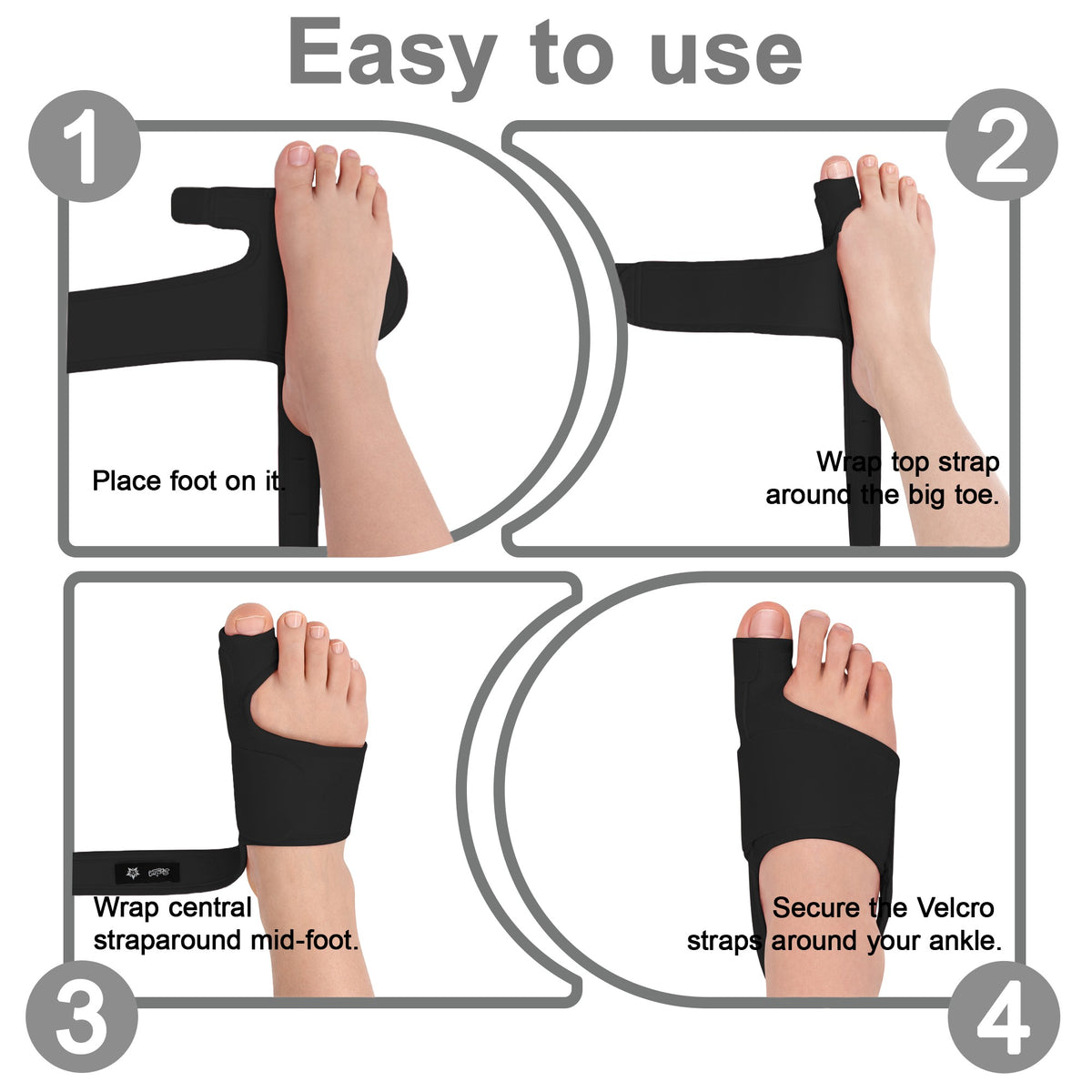 Color-​SPRING SEAON 2-Pack Women & Men Adjustable Big Toe Support - Day/Night Comfort Sleeve - SpringSeaon