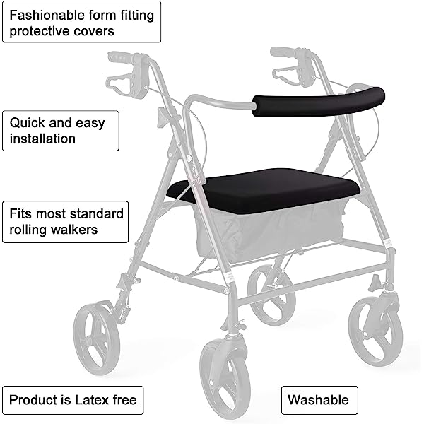 Customized 500Pcs Rollator Walker Seat and Backrest Rollbar Covers Colorful Printing Patterns  FOB Price