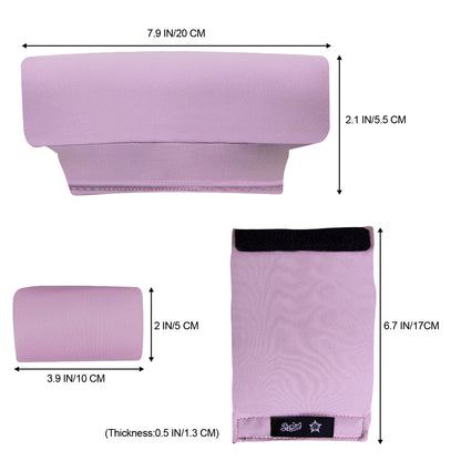 Underarm Crutch's Pad and Hand Grip Covers Universal Forearm Handle Padded Cushion Sets Accessories for Crutches (light purple)