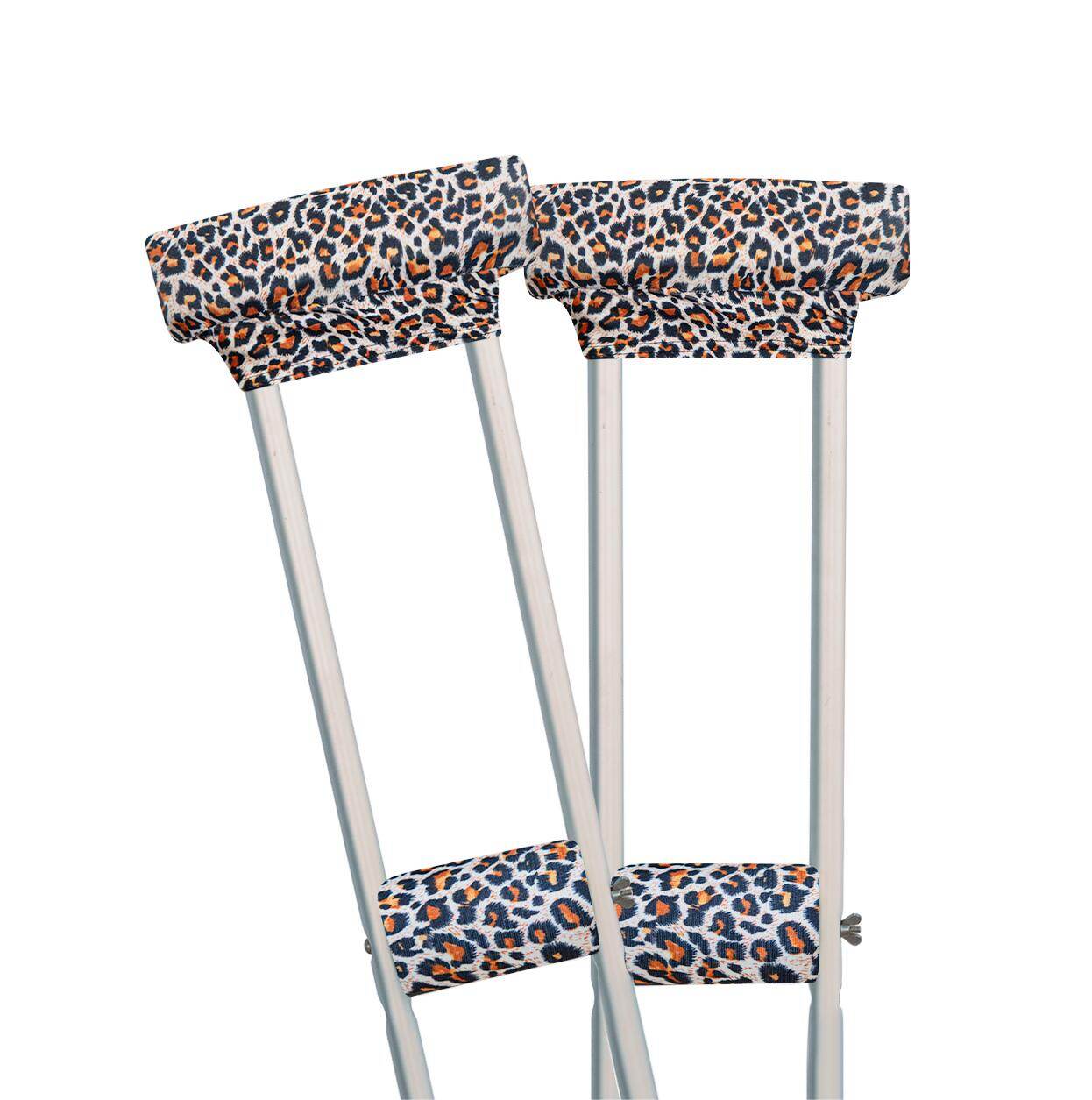 Universal Underarm Crutches Padded Crutch Pads with Hand Grips Padding Handle Covers Dark purple