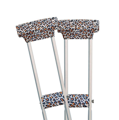 Universal Underarm Crutches Padded Crutch Pads with Hand Grips Padding Handle Covers Dark purple