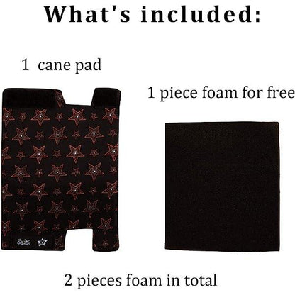 SpringSeaon Padded Cane Handle Covers with Extra Foam – Universal Fit T-Handle Grip for Daily Mobility Support