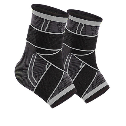 Adjustable Ankle Support (1 Pair) - Compression Support for Sports Protection S-XL