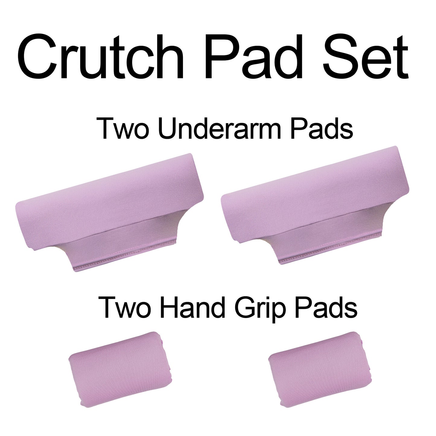 Universal Underarm Crutches Padded Crutch Pads with Hand Grips Padding Handle Covers Dark purple