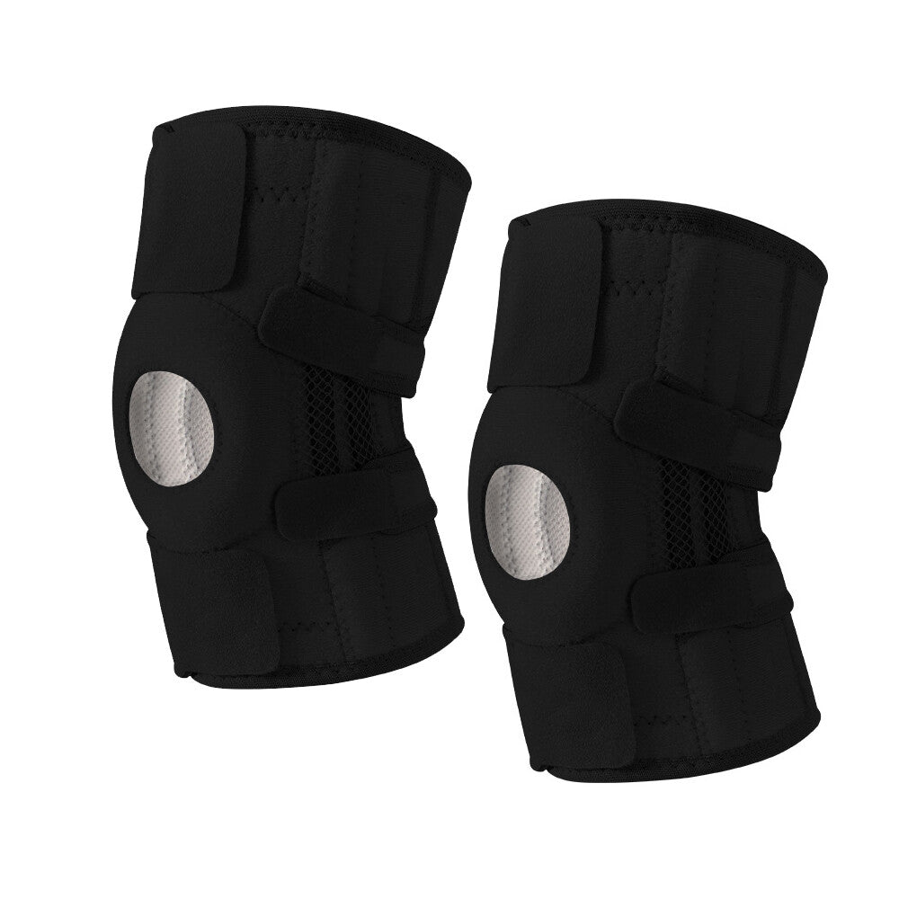 Color-​Knee Support with Side Stabilizers & Patella Gel Pads (1 Pair) - 4th Generation Support One Size - SpringSeaon
