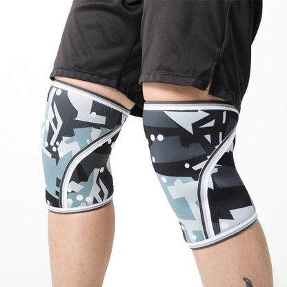 SPRING SEAON 7mm Compression Knee Sleeves - SCR Fabric Sports Gear (1 Pair) S-XXL
