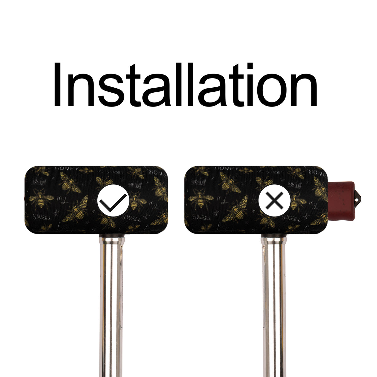 SpringSeaon Cane Handle Padding Covers - Universal Fit T-Handle Grip Pads for Cane Pattern