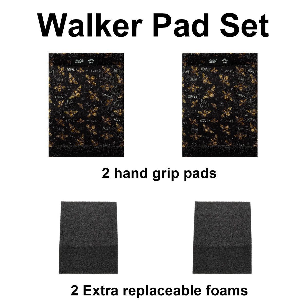 SPRING SEAON Universal Walker Handle Pads - Anti-Slip Handgrip Cover