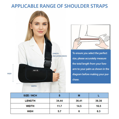 black_Arm_Sling_Shoulder_belt