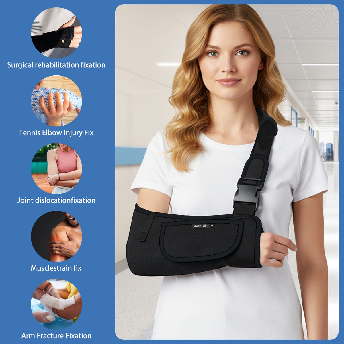 black_Arm_Sling_Shoulder_belt