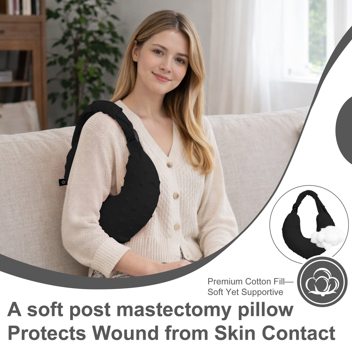 black Armpit Support Pillow