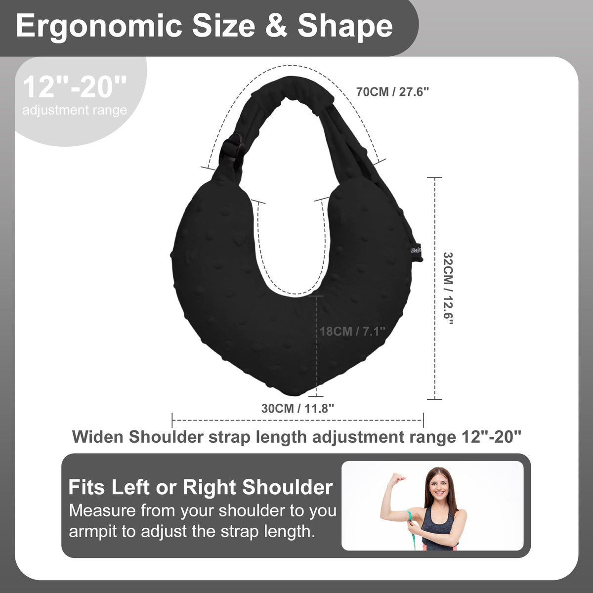 black Armpit Support Pillow