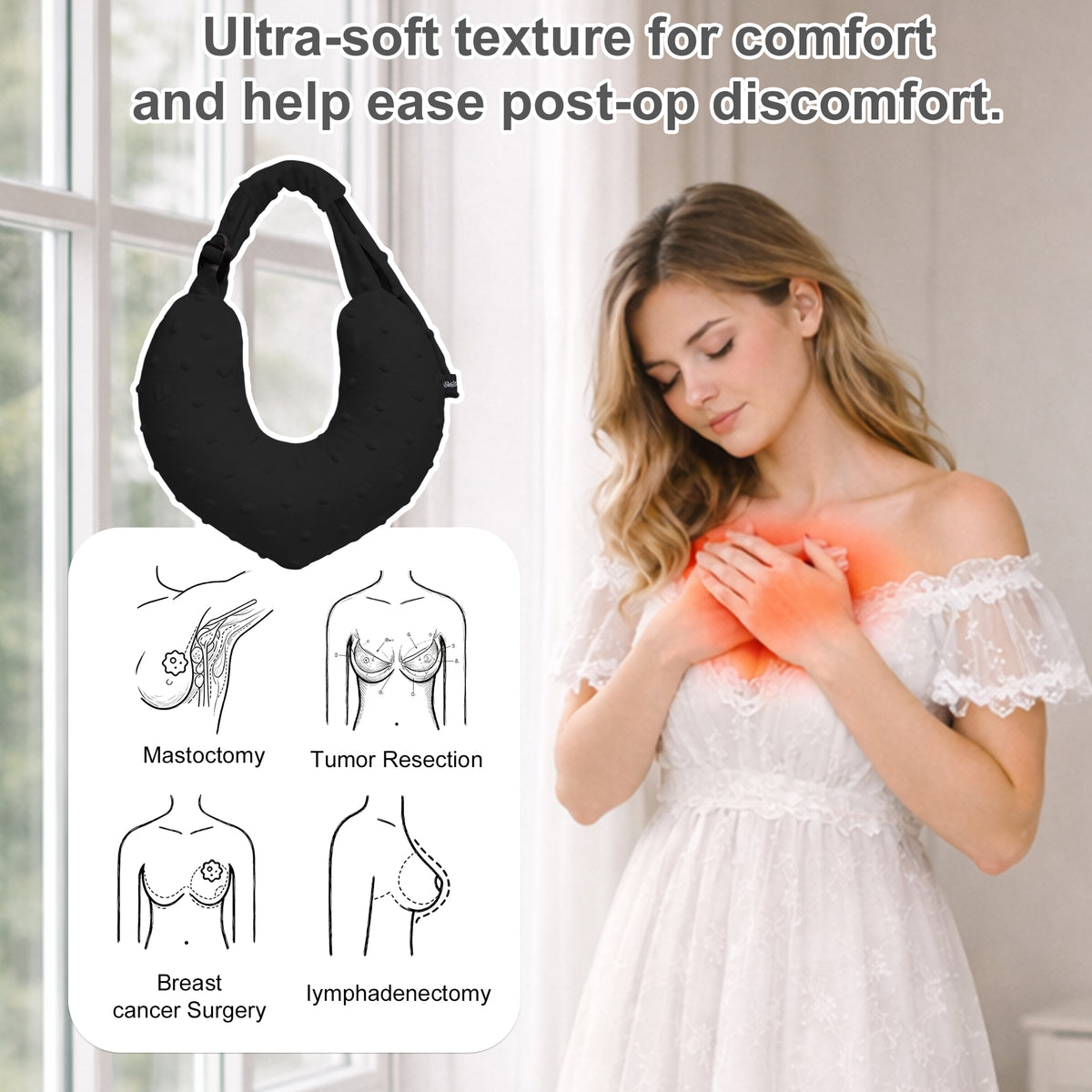 black Armpit Support Pillow