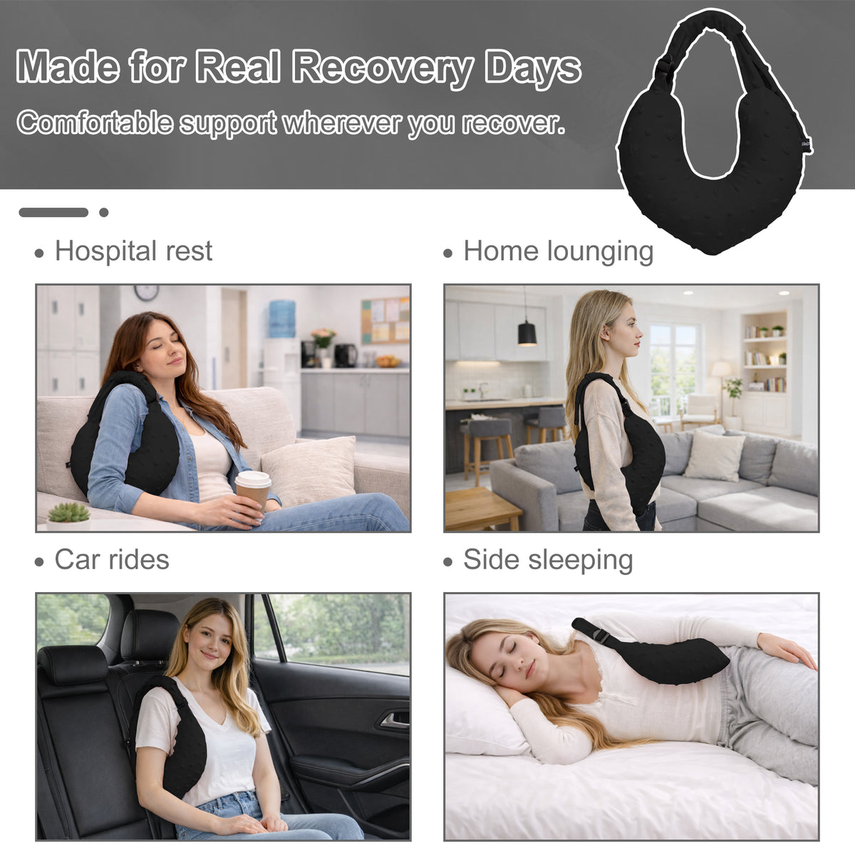black Armpit Support Pillow