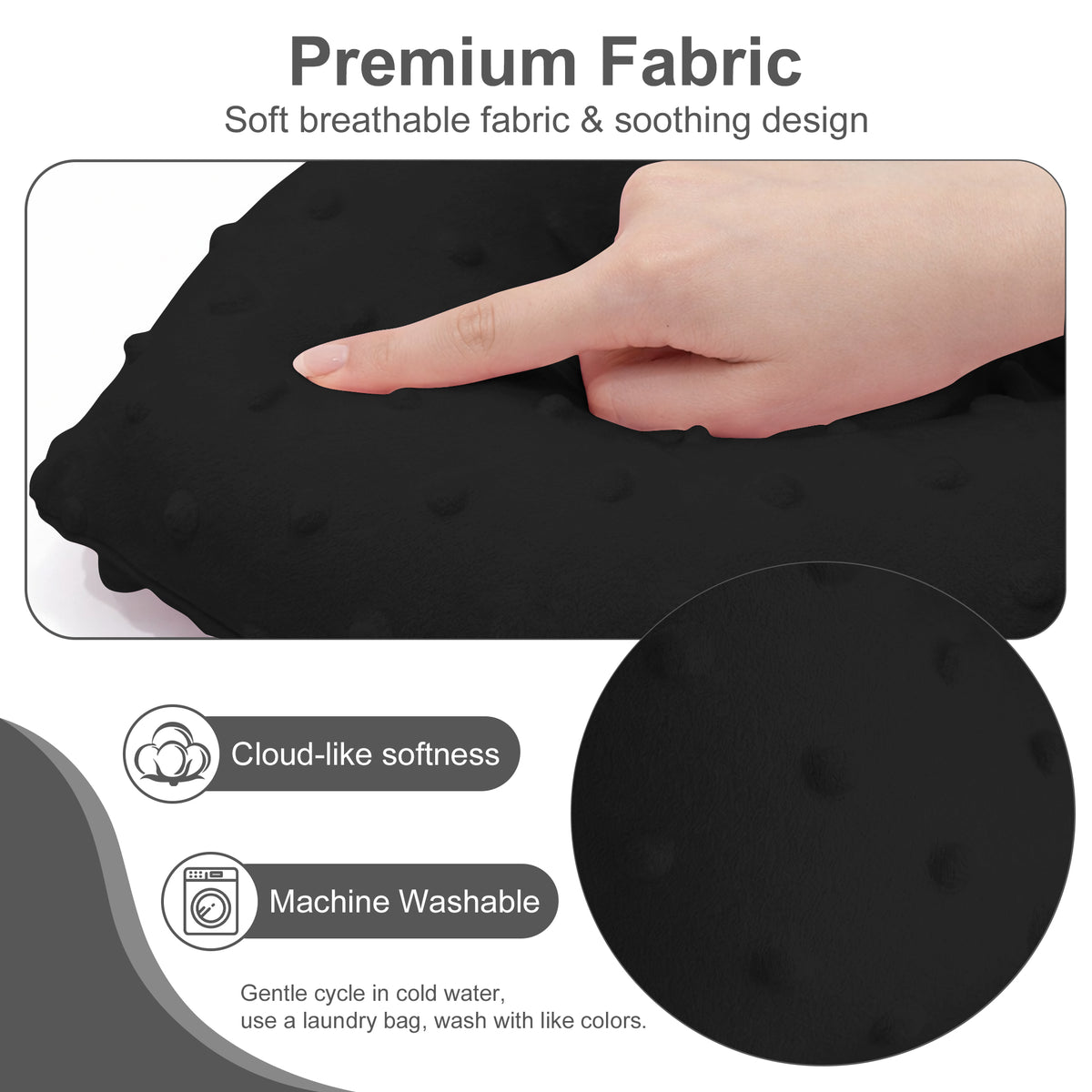 black Armpit Support Pillow