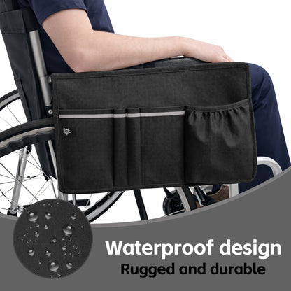 Color-​Walker Bag with Cup Holder - Water Resistant Organizer Storage Pouch for Folding Walkers Rollator - SpringSeaon