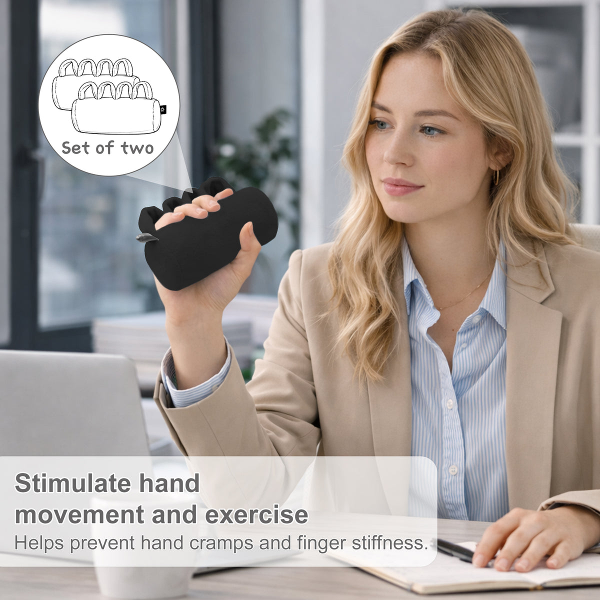 Color-​SPRING SEAON 2-Pack Hand Contracture Cushions: Soft Palm Protectors & Finger Separators 3 Colors - SpringSeaon