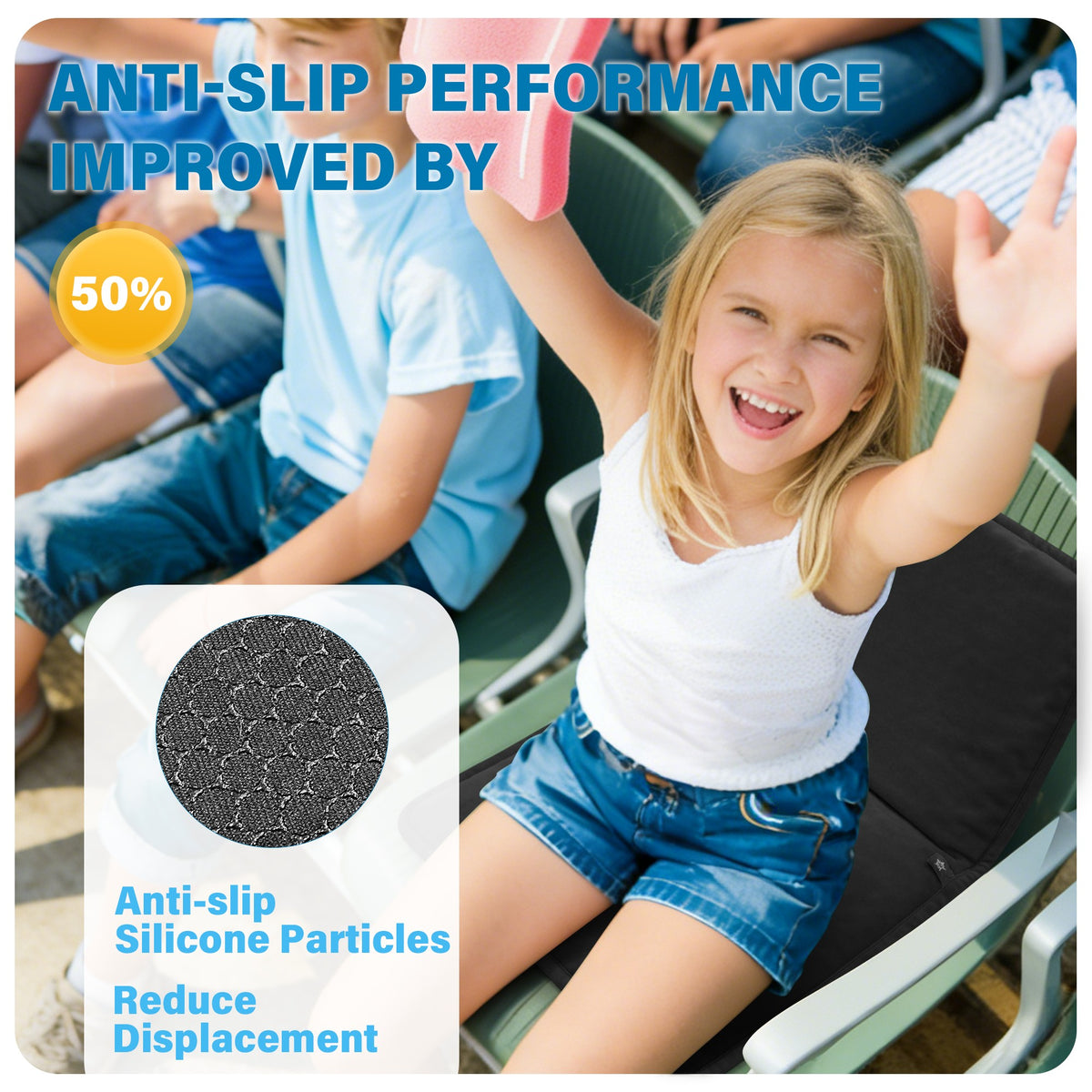 Color-​SPRING SEAON Large Gel Seat Cushion – Honeycomb Buffer Design with Extra Thick Filling, Anti-Slip Bottom - SpringSeaon